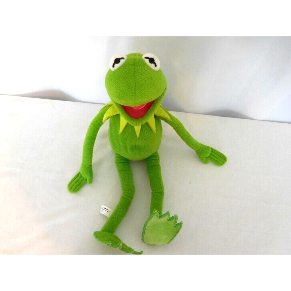 Disney Store Sample 18" Plush Kermit Stuffed Animal Sesame Street Muppet Ra